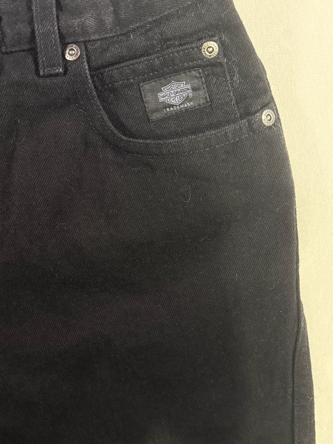 Harley-Davidson Classic Jeans Size 6P Black Cotton 5