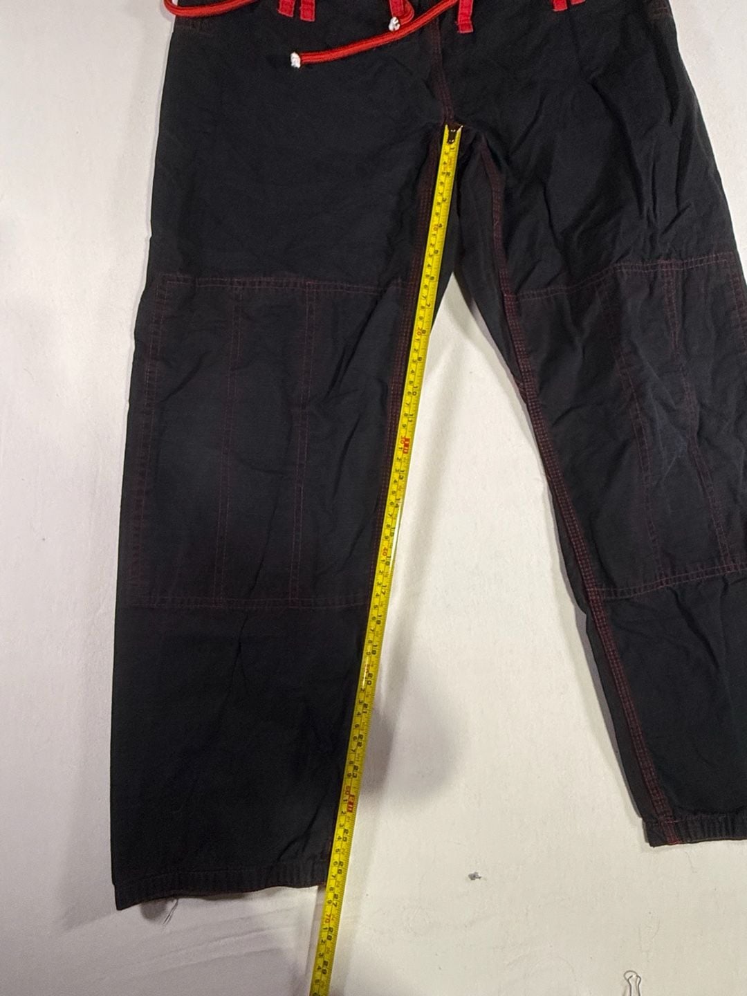 Roar BJJ Gi Cropped Pants Size A-1 Black Red Stitching 7