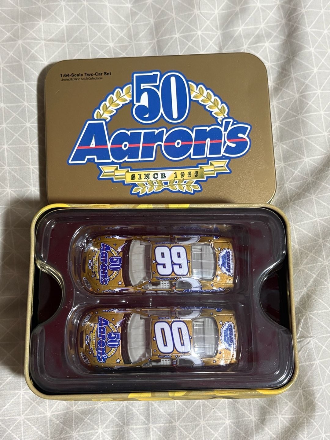Action Racing Aaron's 50th Anniversary 1:64 Two-Car Set Tin 1