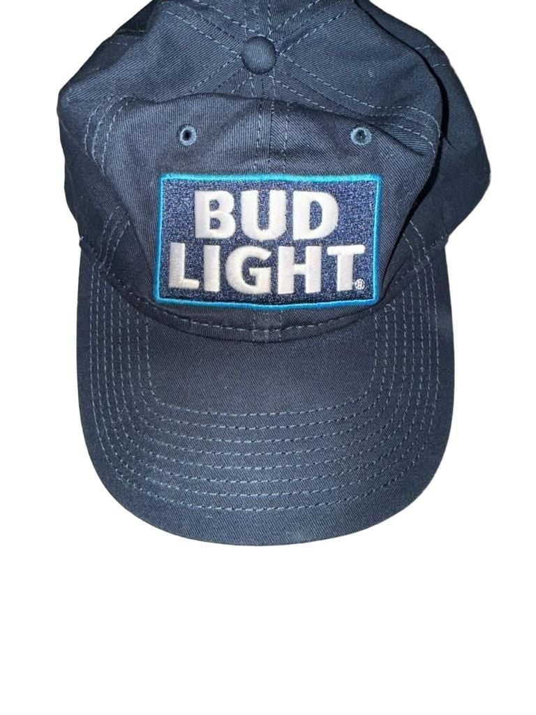 H3 Sportgear Bud Light Embroidered Logo Navy Blue Baseball Hat Cap 2
