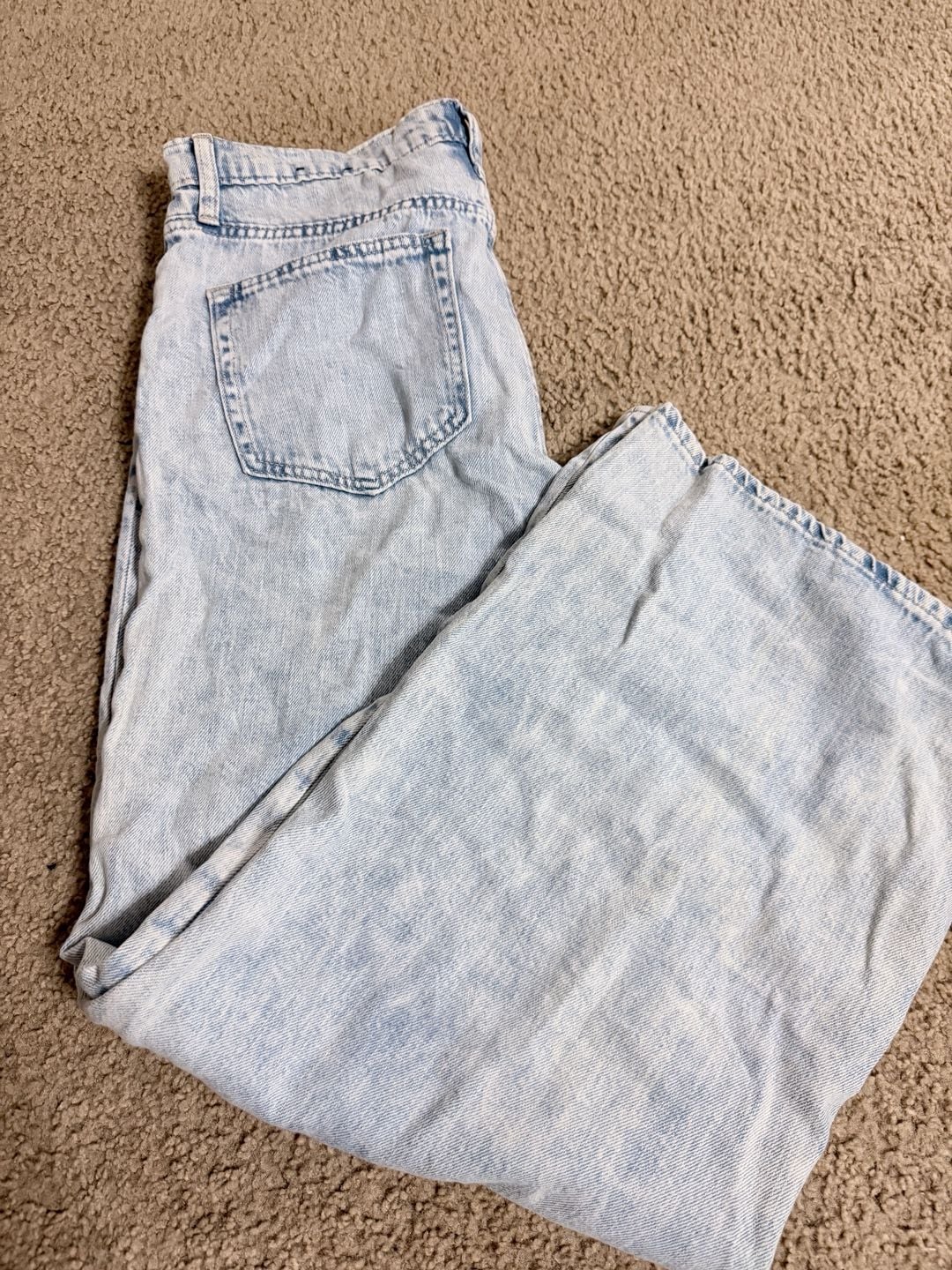 Gap High Rise Wide-Leg Jeans Size 10/30R Light Wash 5