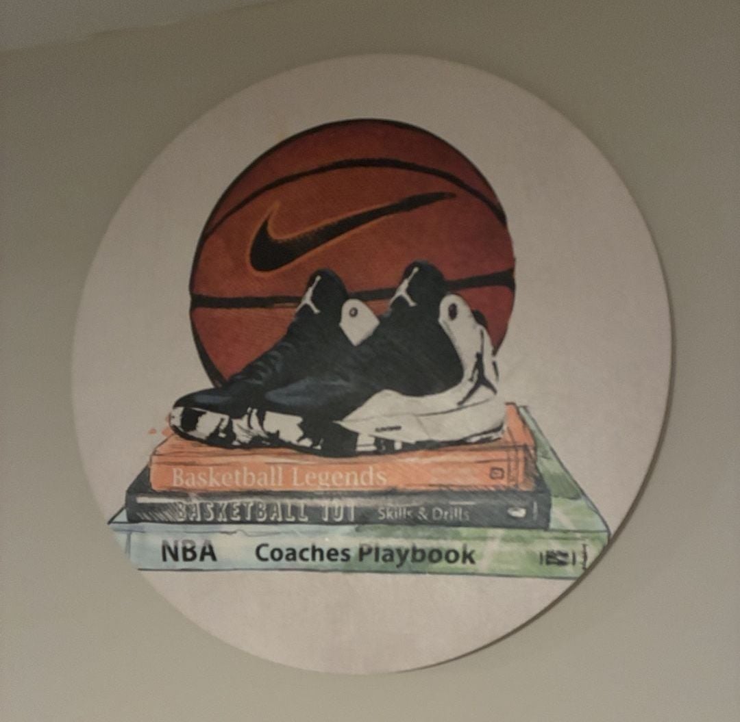 Nike Basketball Legends Round Canvas Wall Art 3
