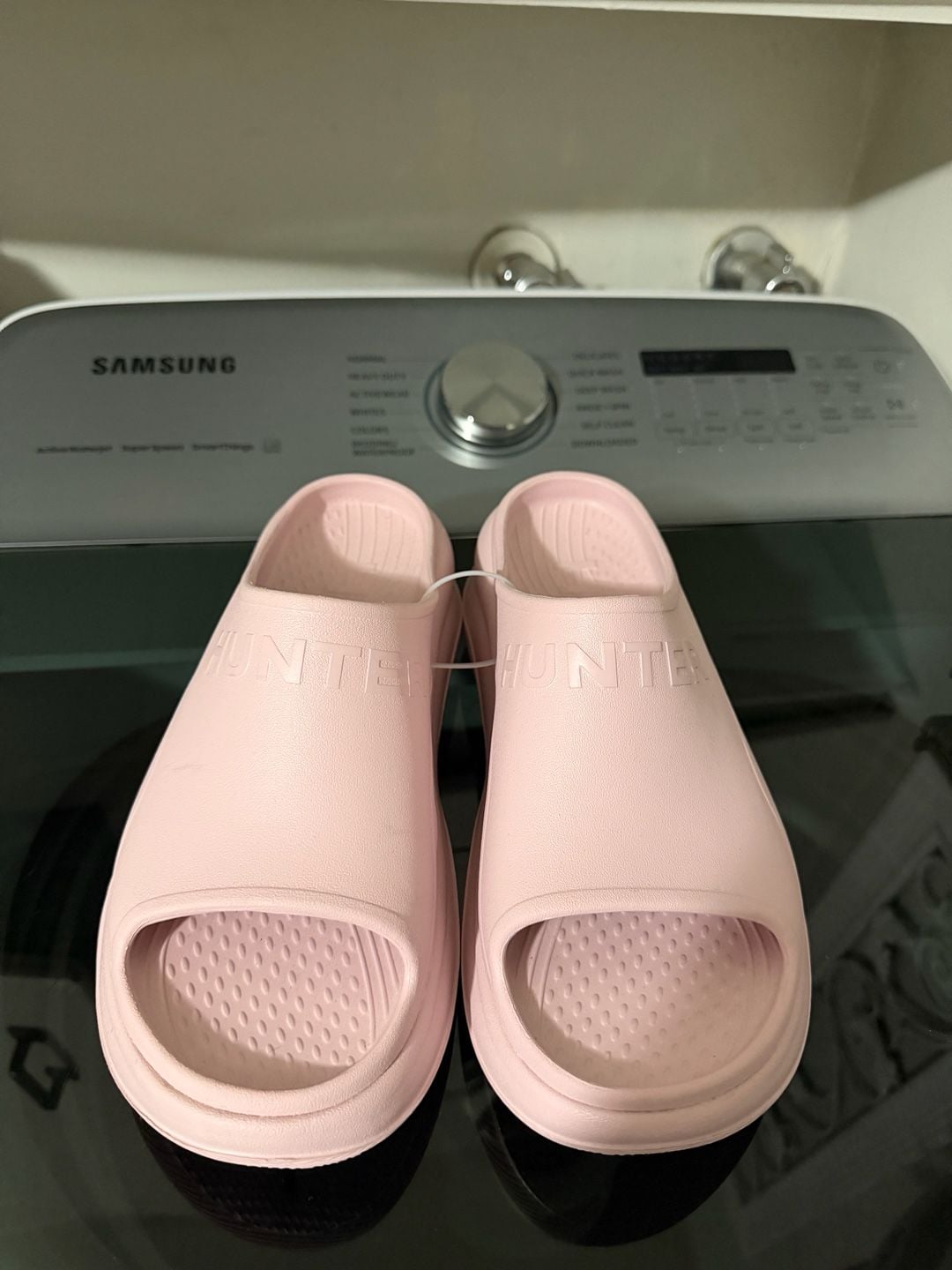Hunter Haddie Size 8 Pink Slip-On Open-Toe Casual Sandals 3
