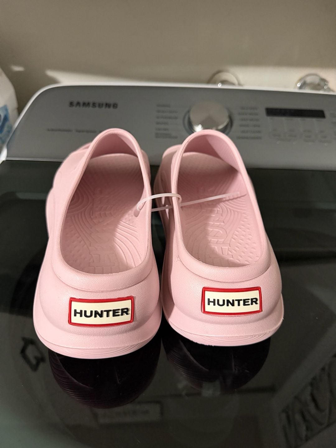 Hunter Haddie Size 8 Pink Slip-On Open-Toe Casual Sandals 4
