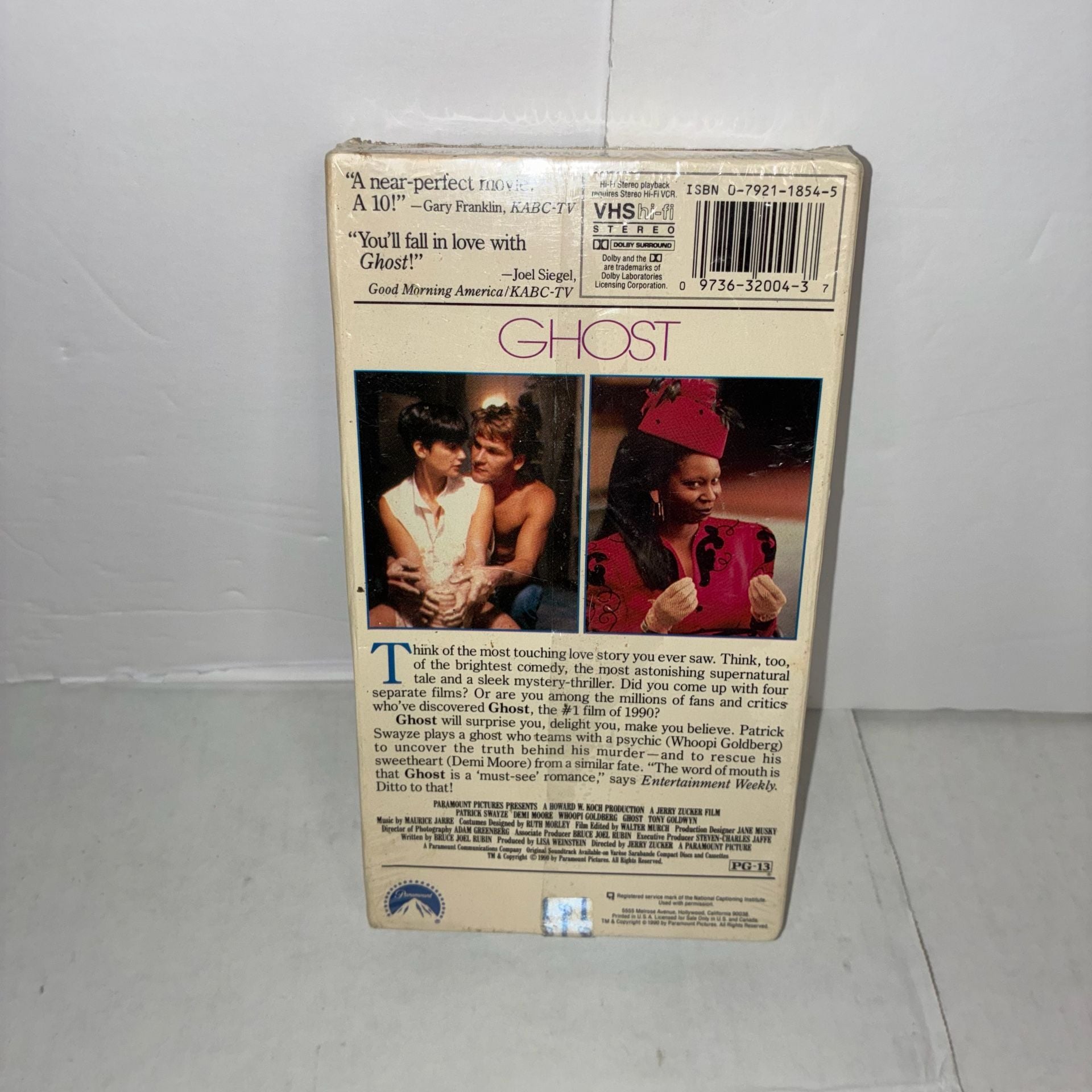Ghost VHS 1990 Paramount Factory Sealed Patrick Swayze 2