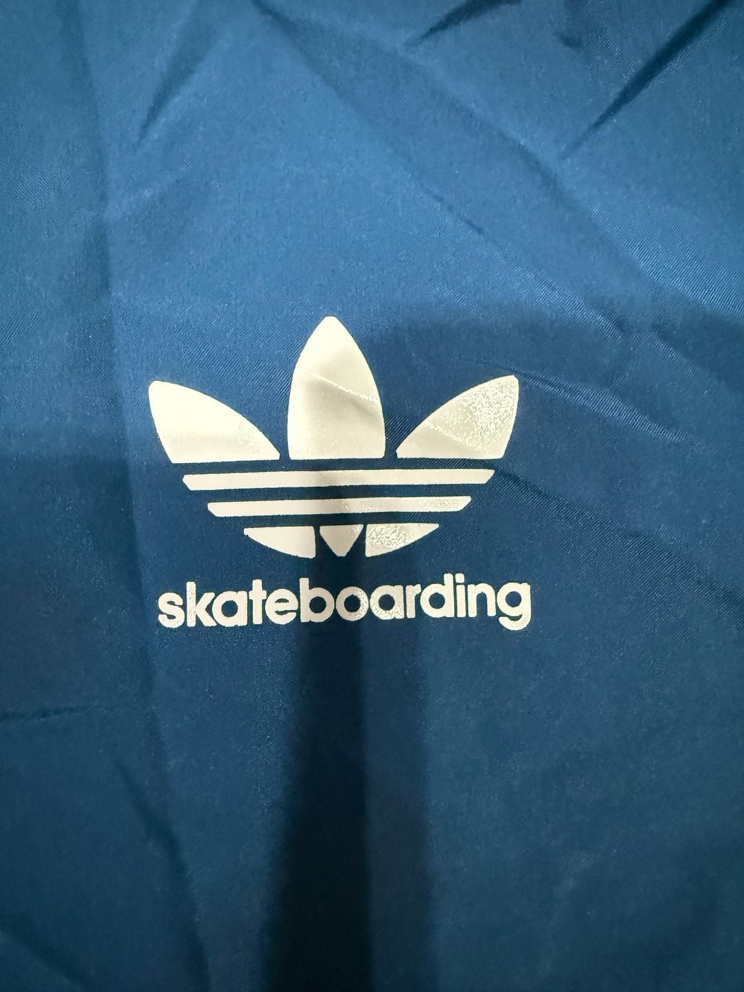 Adidas Skateboarding Windbreaker Jacket Size L Blue Black White 4