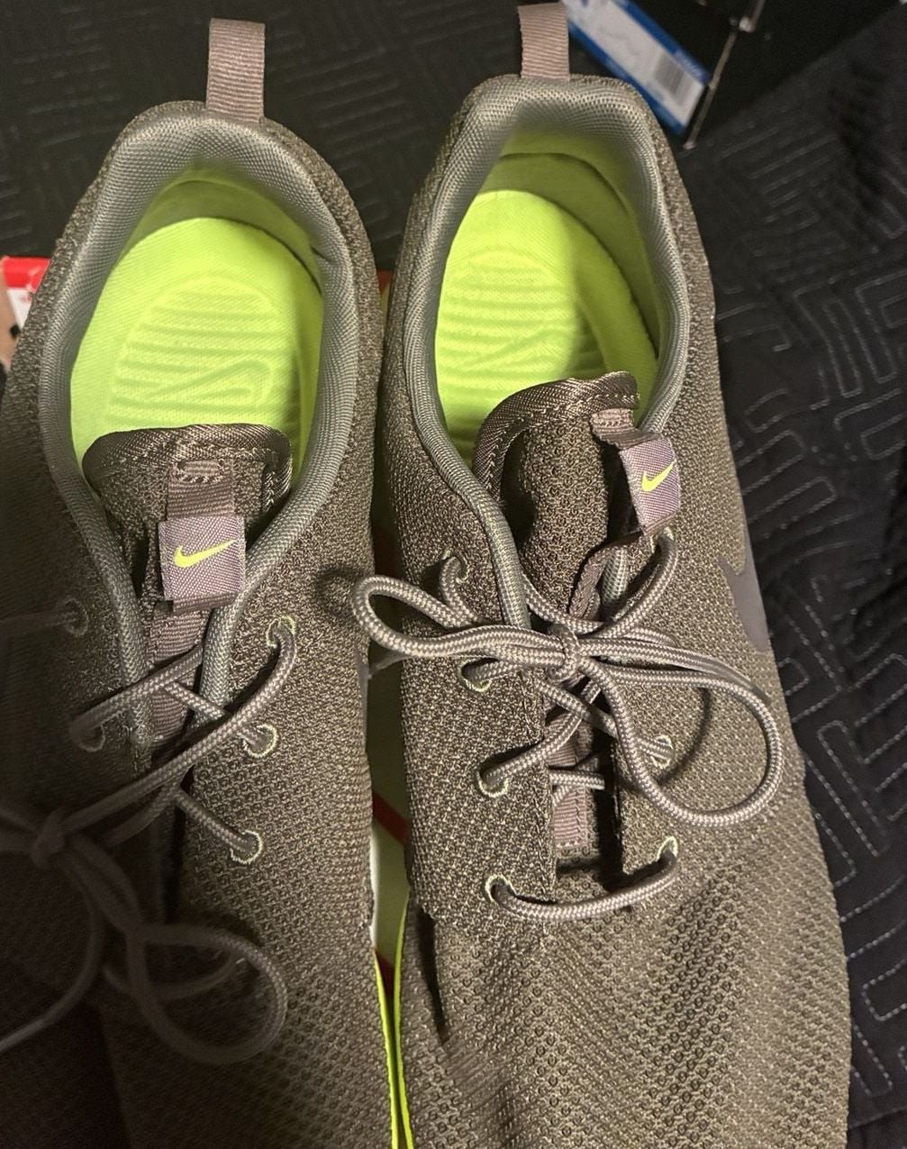 Nike Roshe Run Olive Volt Green Sneakers 3
