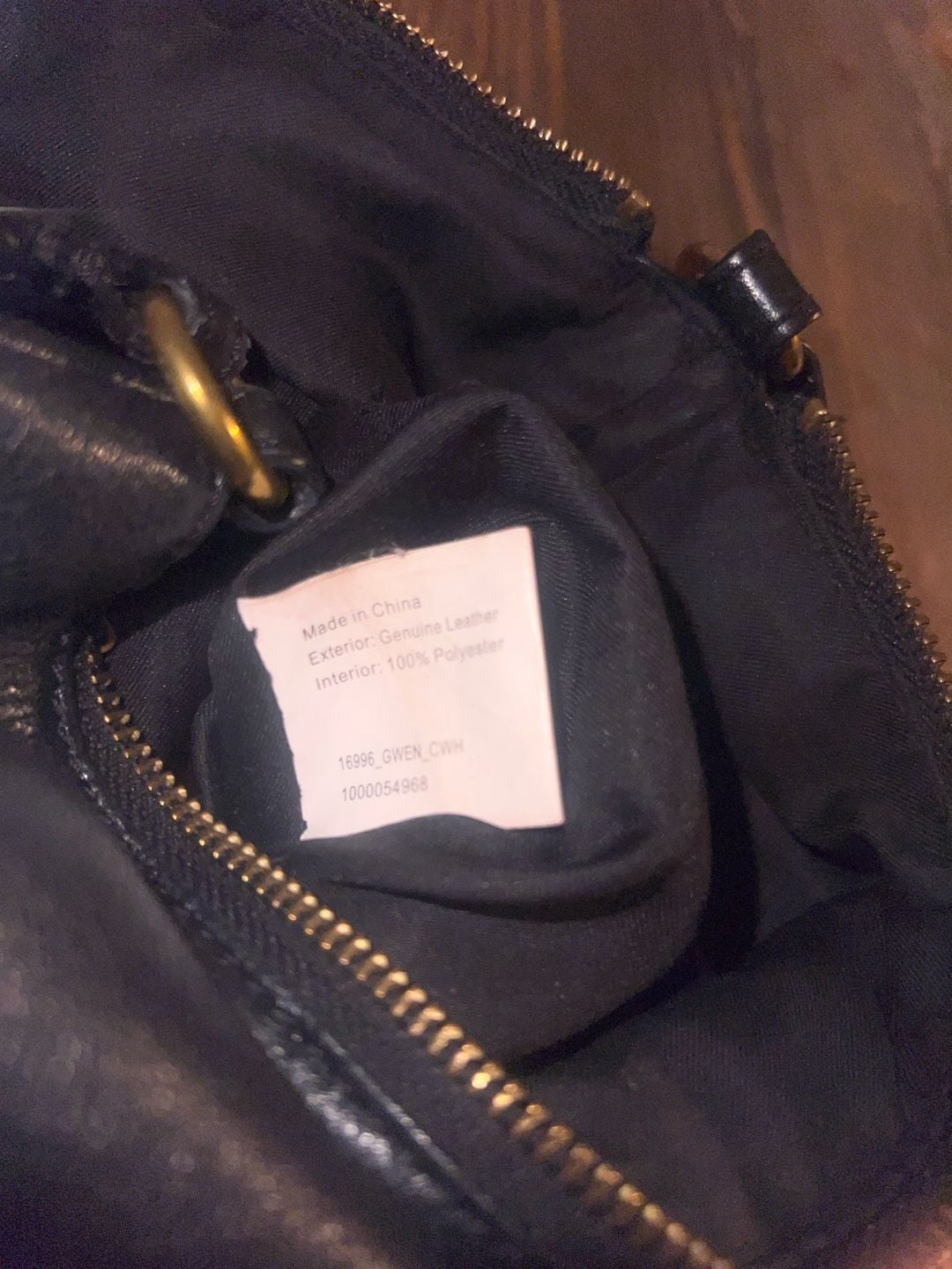 Elliott Lucca Black Leather Crossbody Bag Gold Hardware 9