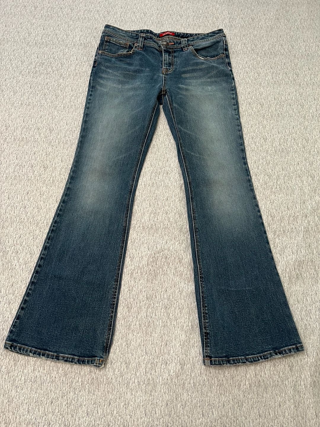 Unionbay Women’s Flare Jeans Size 11 32 Inseam Blue Denim Y2K 10