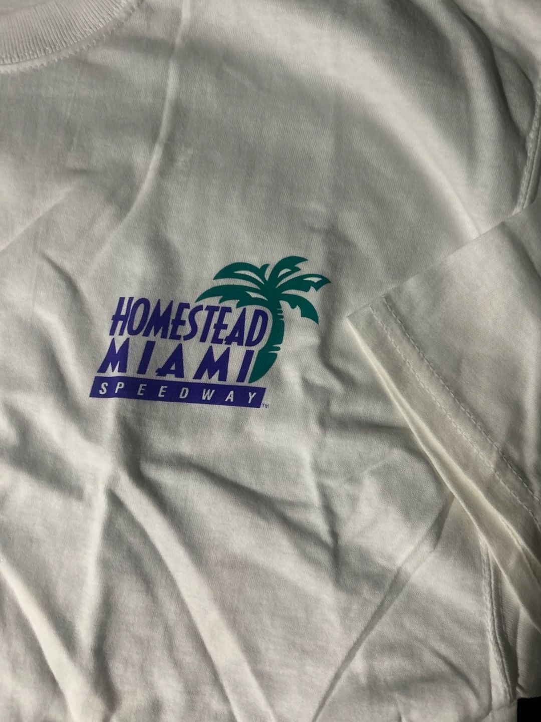 Vintage Homestead Miami Speedway T-Shirt Size XL White 6