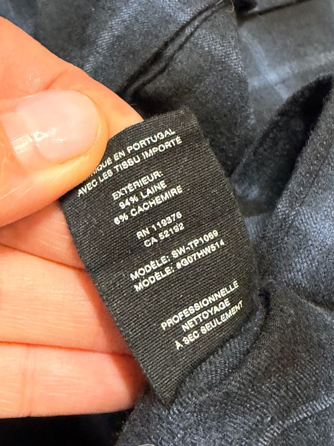 Helmut Lang Plaid Wool Cashmere Button Up Size M Blue Black Long Sleeve Top 6