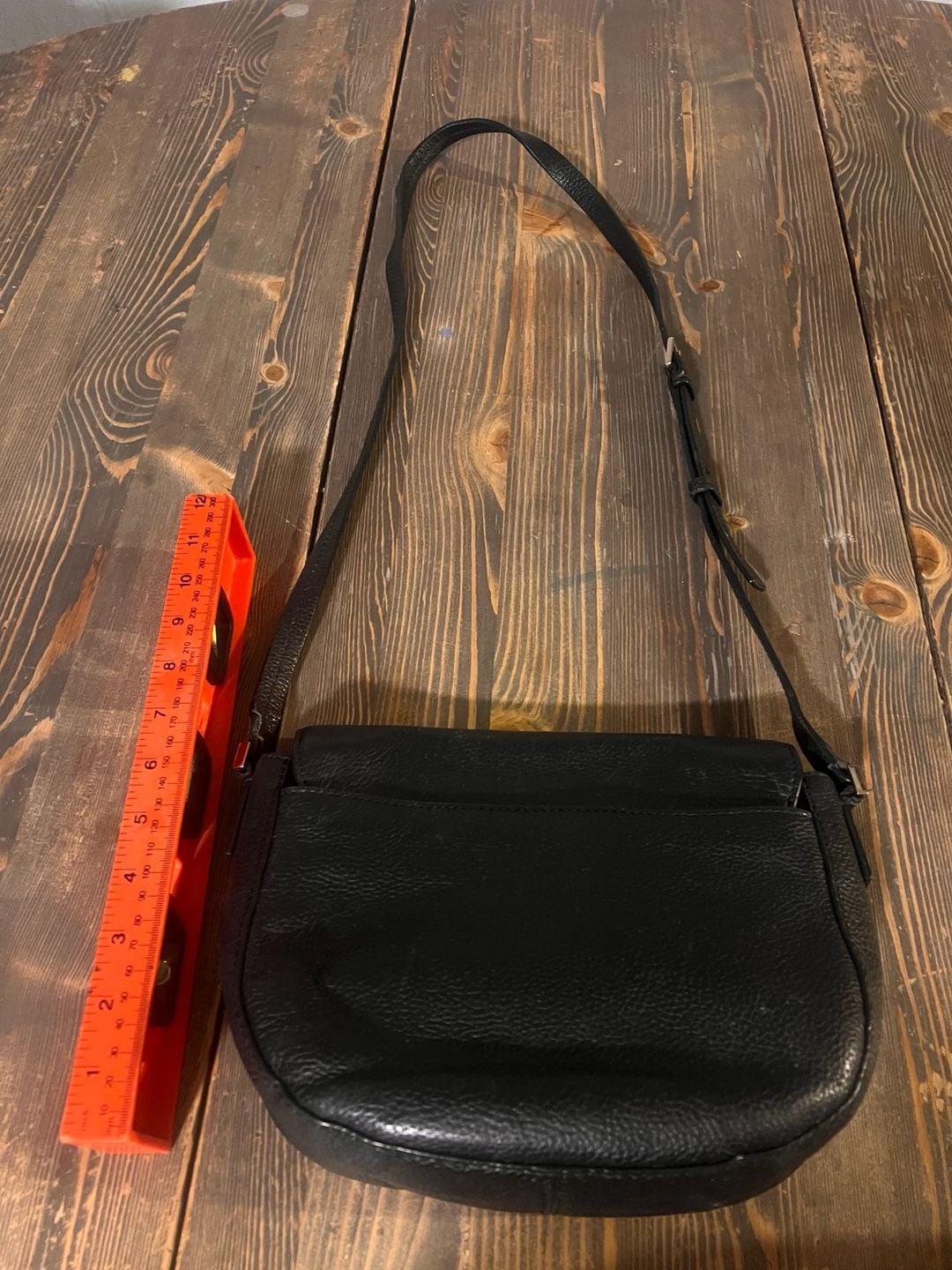 Kate Spade Spencer Court Lavinia Crossbody Bag Black Pebbled Leather 3