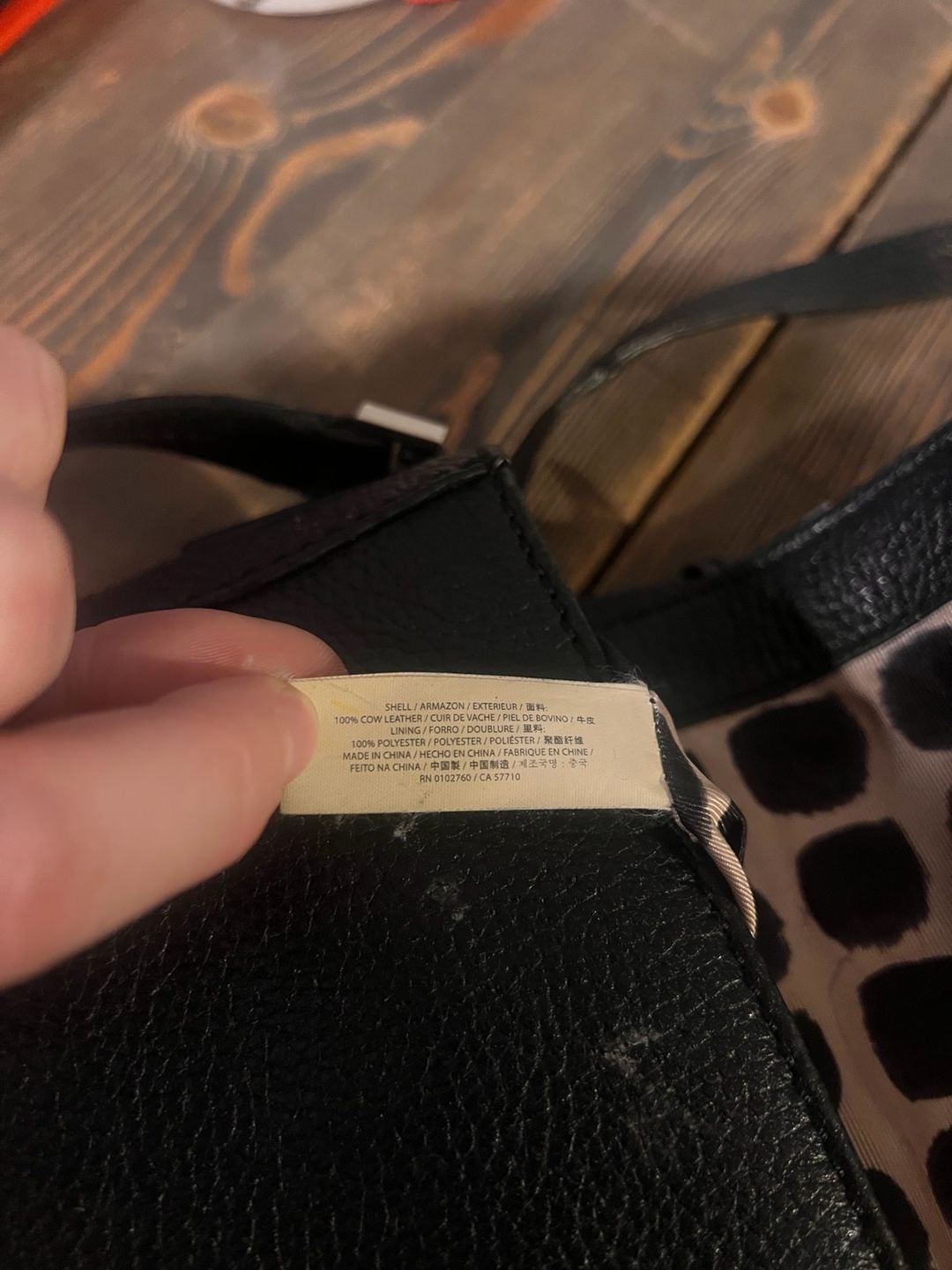 Kate Spade Spencer Court Lavinia Crossbody Bag Black Pebbled Leather 6