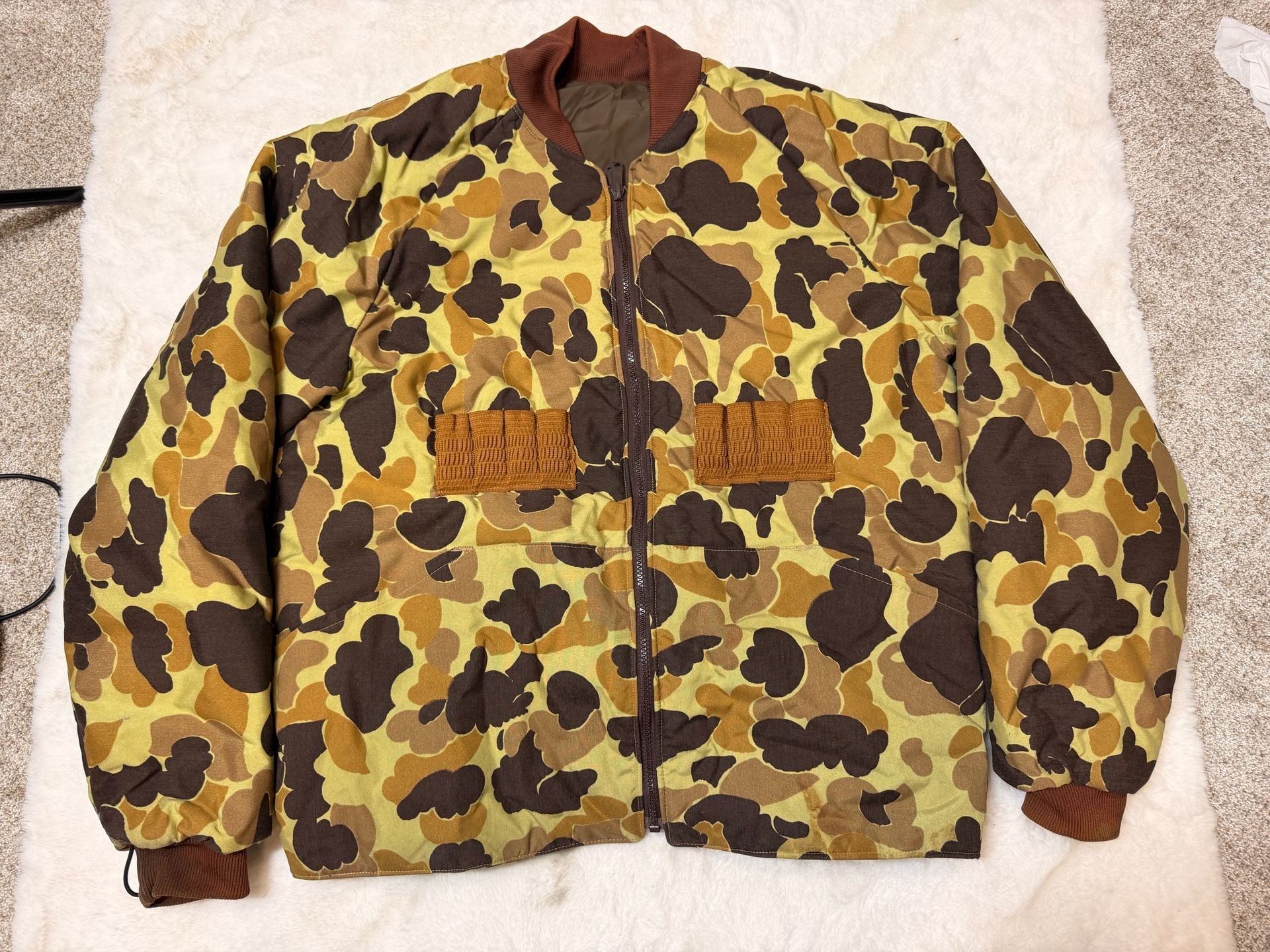 Vintage 80's LL Bean Duck Camo Hunting Jacket / Coat Size Large Made in USA - , 2