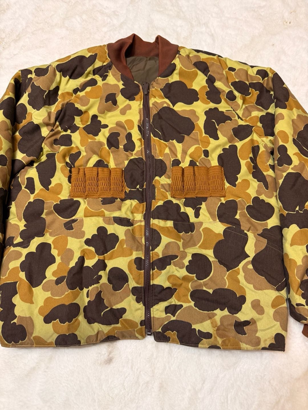 Vintage 80's LL Bean Duck Camo Hunting Jacket / Coat Size Large Made in USA - , 3