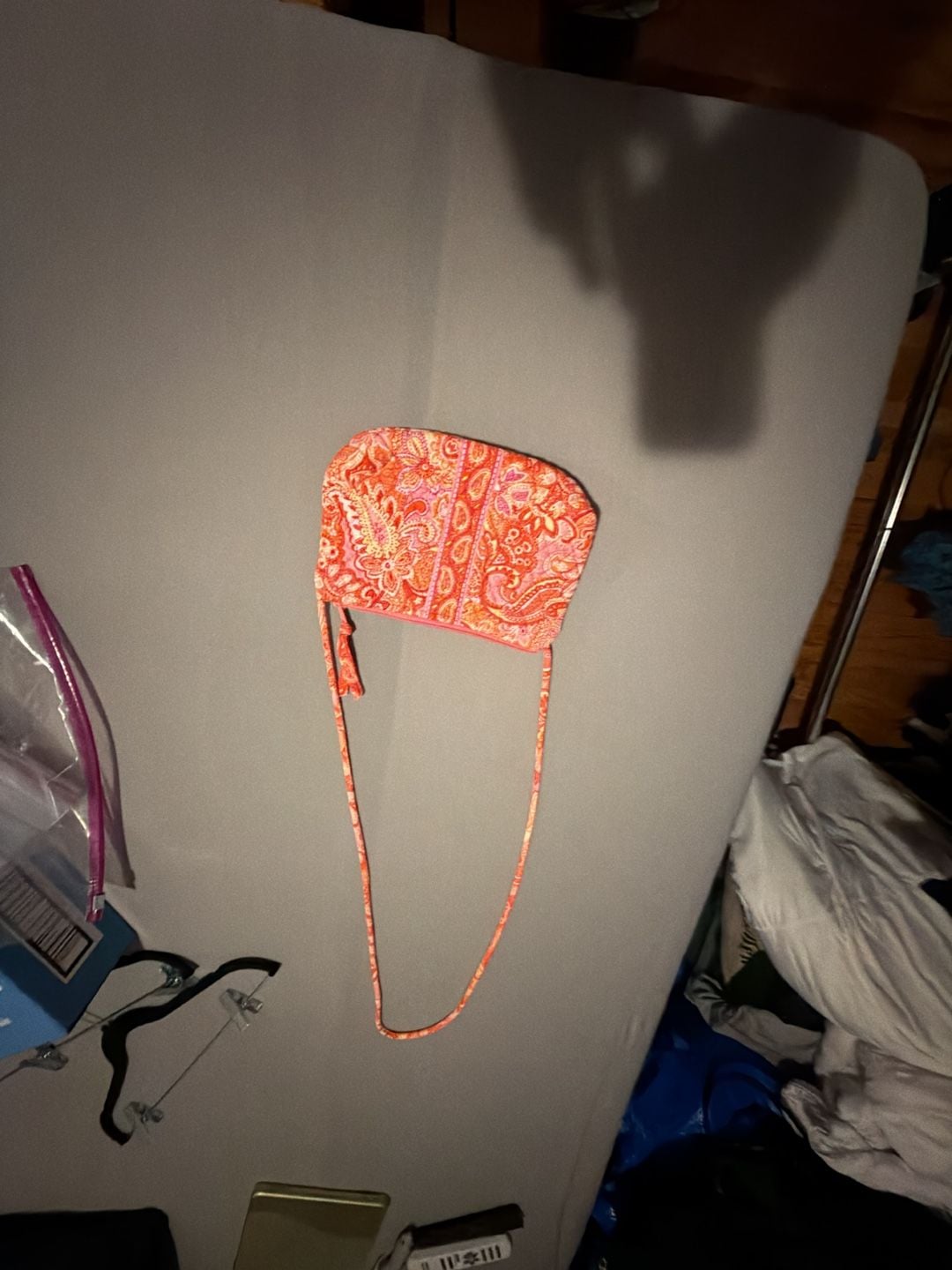 Vera Bradley Sherbet Paisley Mini Crossbody Bag Orange Pink (z-2) 4