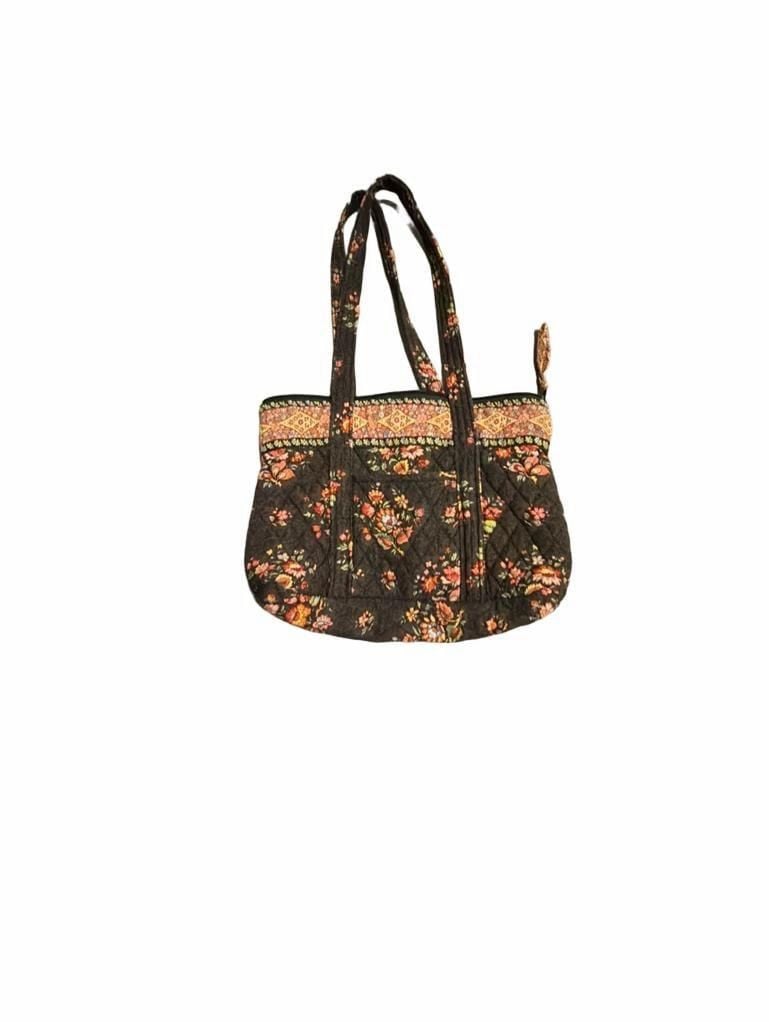 Vera Bradley Little Betsy Quilted Cotton Floral Shoulder Bag Brown (Z-3) 2