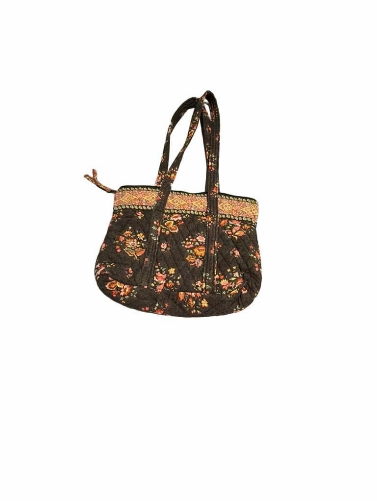Vera Bradley Little Betsy Quilted Cotton Floral Shoulder Bag Brown (Z-3) 3
