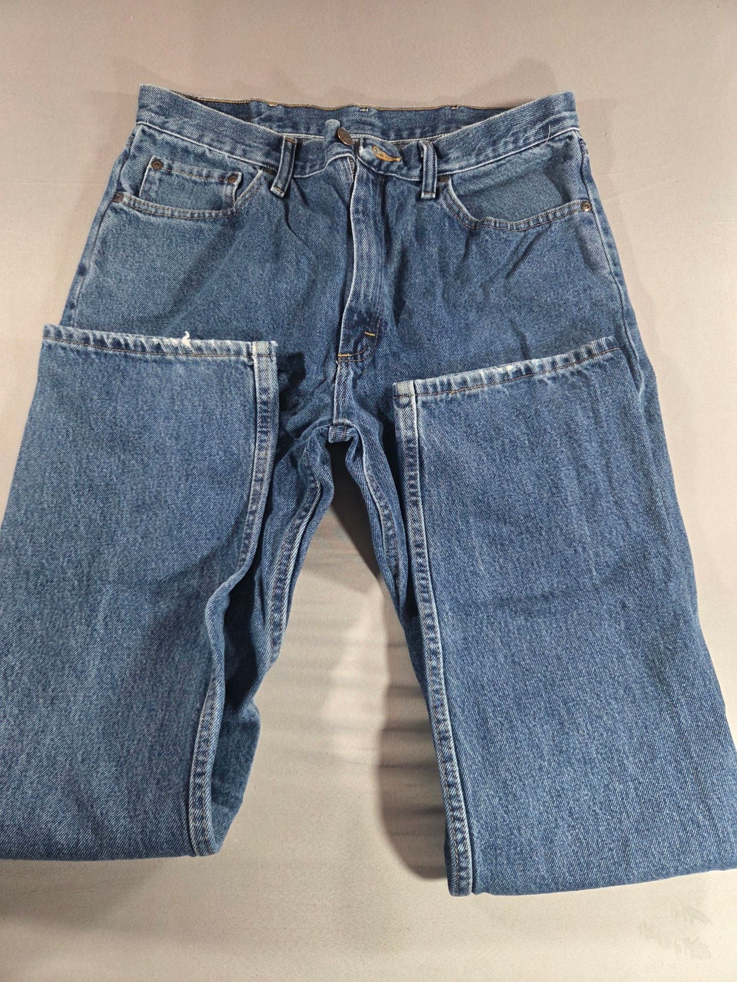 Wrangler Regular Fit Jeans 34x34 Blue Cotton Denim Straight Leg 3