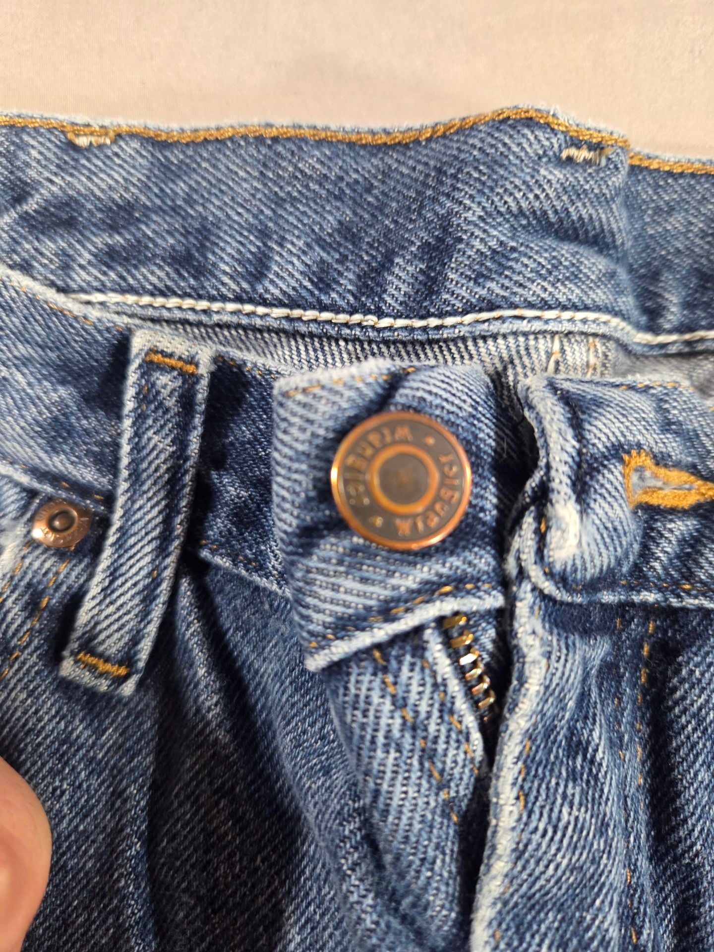 Wrangler Regular Fit Jeans 34x34 Blue Cotton Denim Straight Leg 8