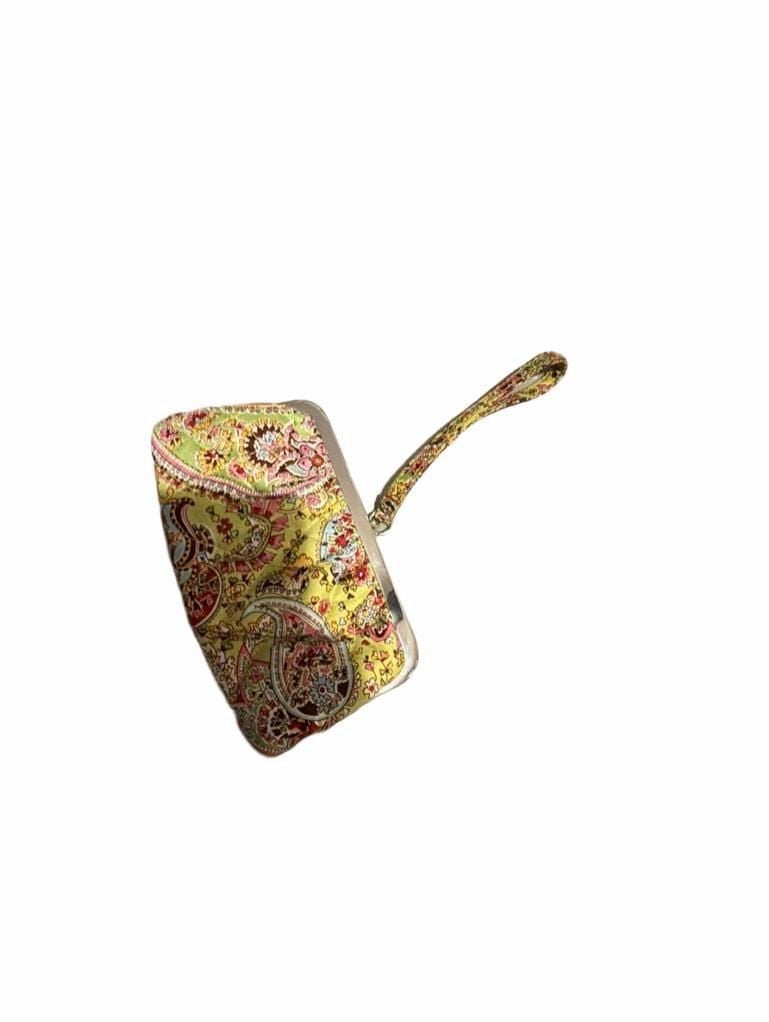 Vera Bradley Pistachio Paisley Kiss Lock Clutch Wristlet Wallet (Z-5) 3
