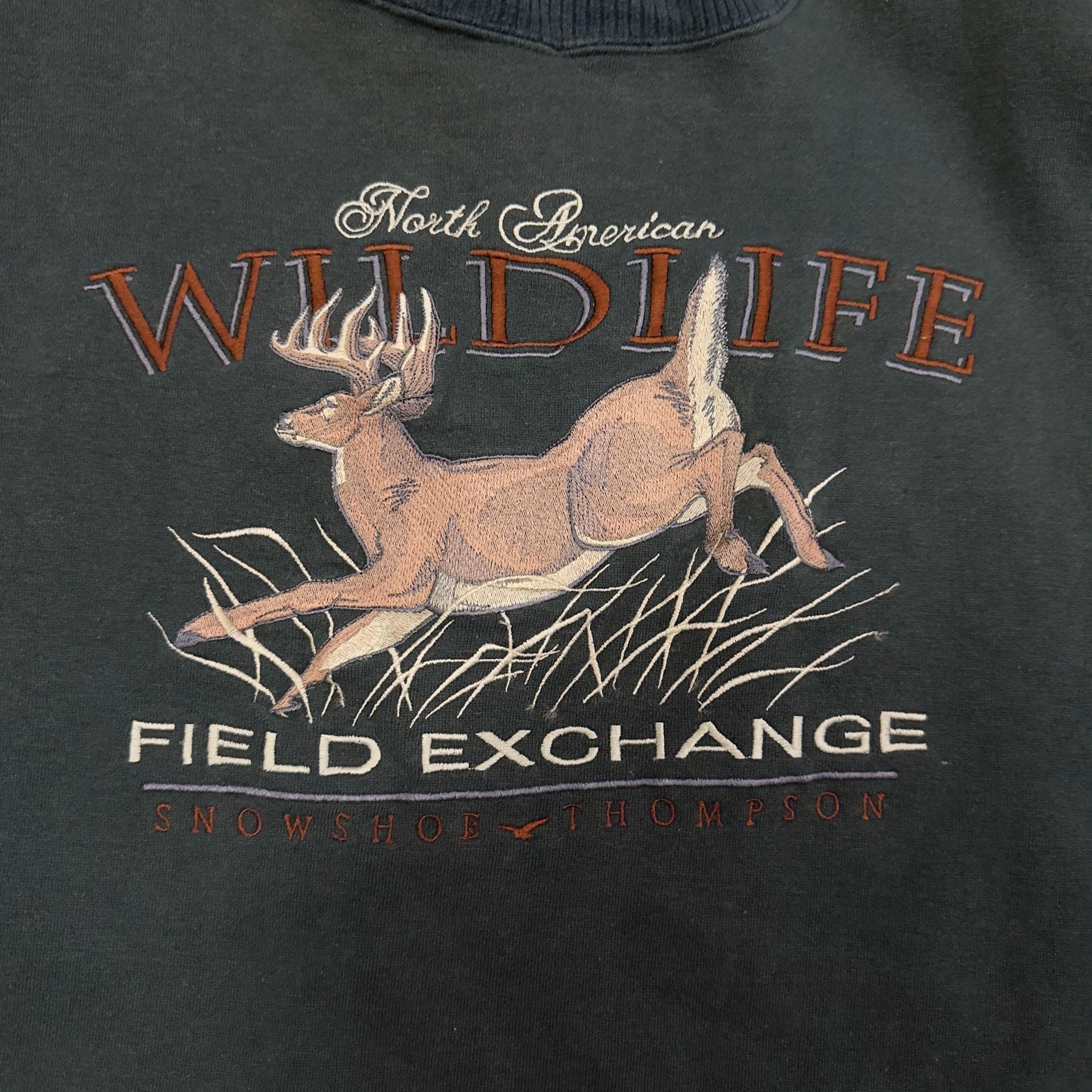 Vintage 90s Snowshoe Thompson Wildlife Graphic Sweatshirt 3