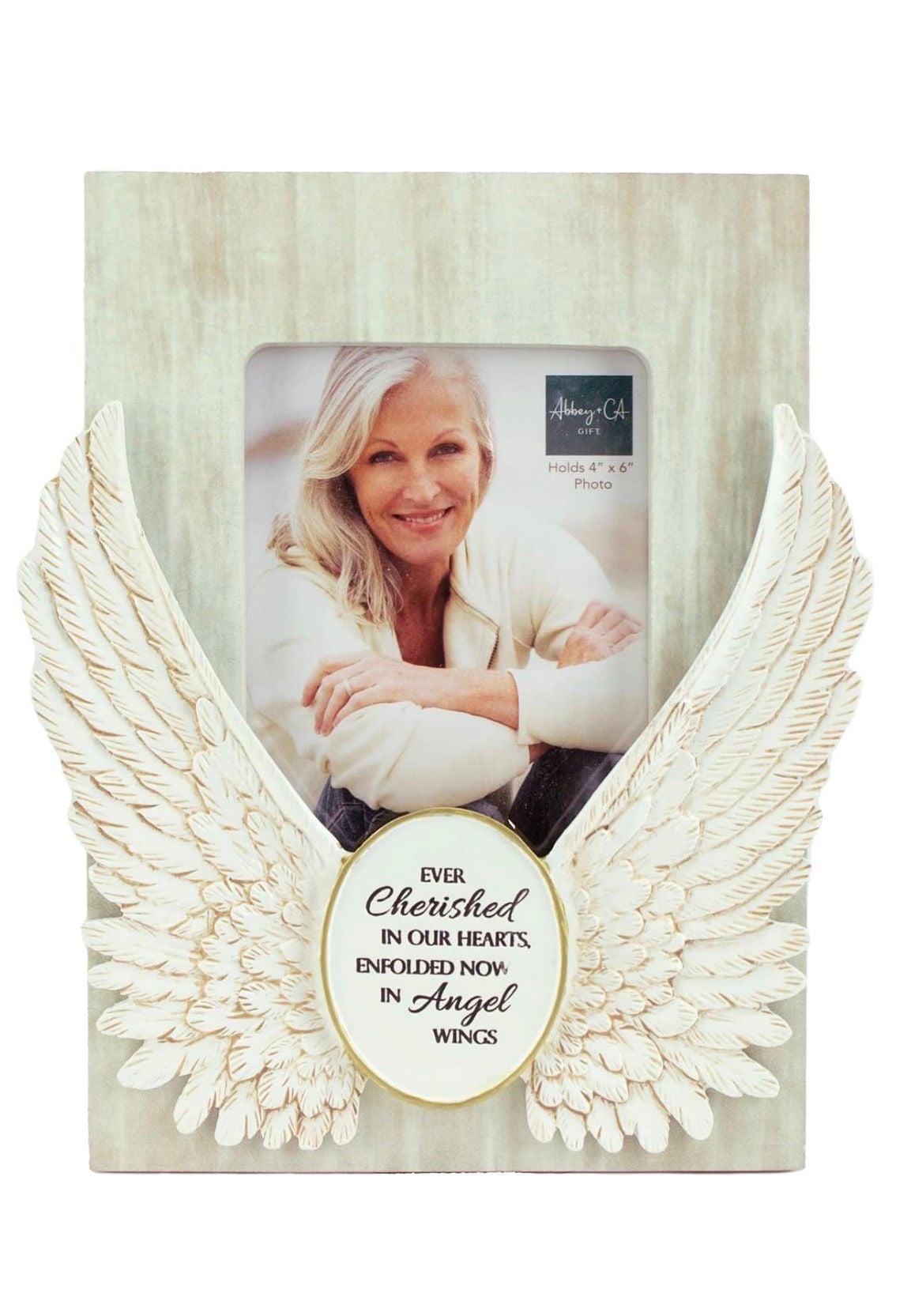 Abbey Gift Angel Wings Memorial 4x6 Photo Frame 1
