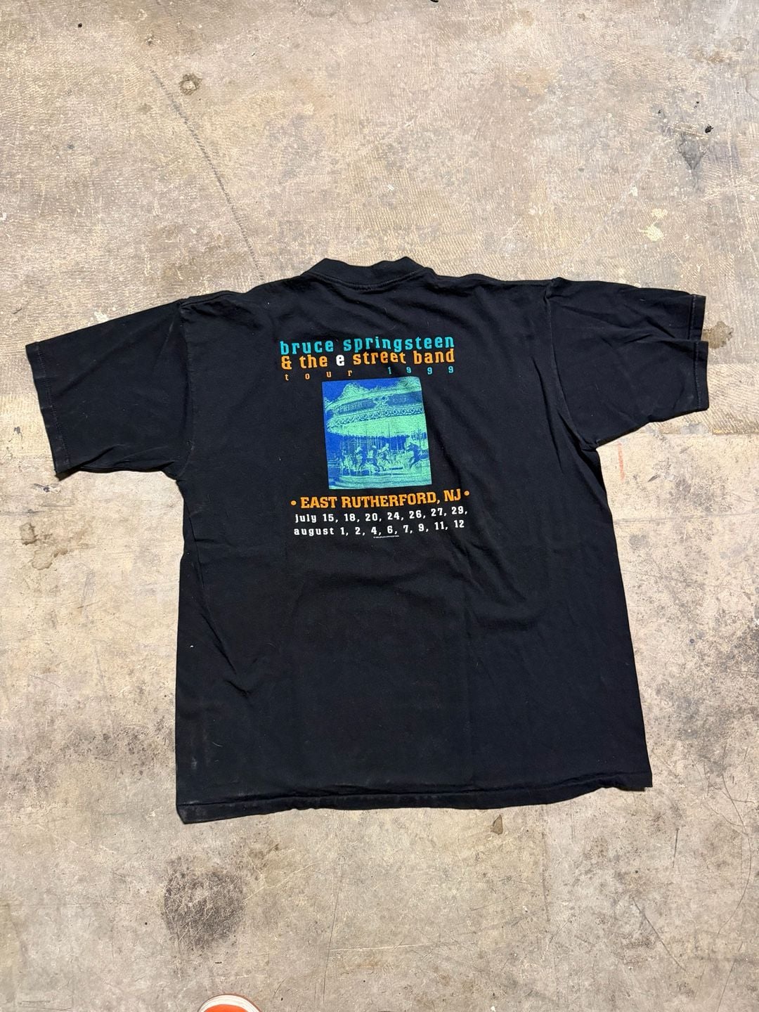 Bruce Springsteen & The E Street Band 1999 Tour T-Shirt Black 5