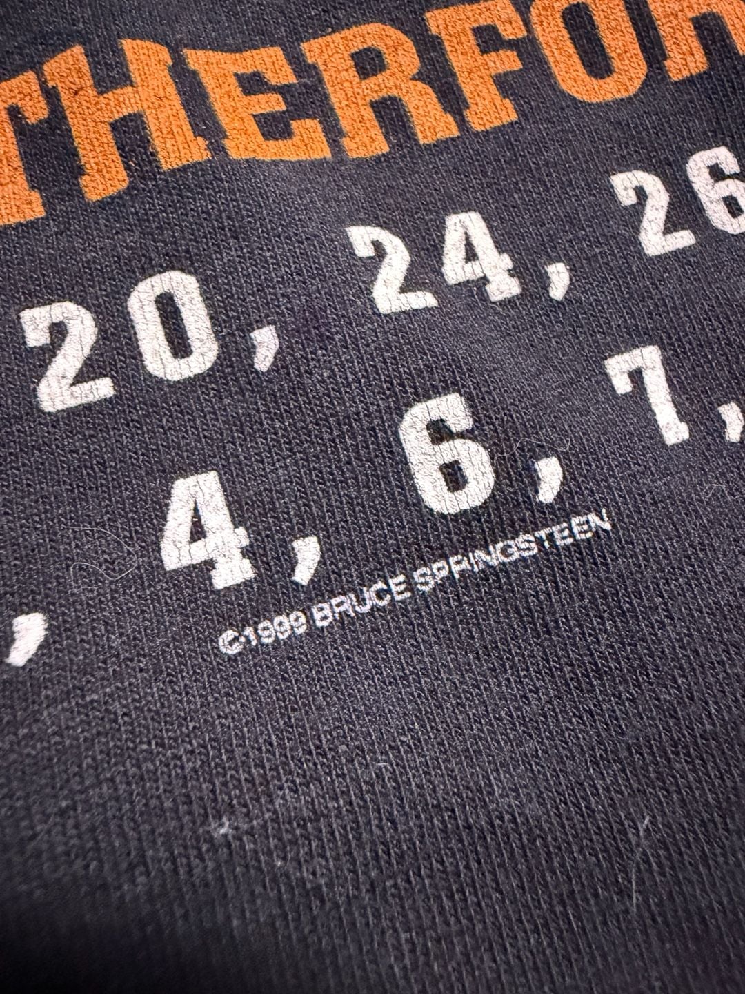Bruce Springsteen & The E Street Band 1999 Tour T-Shirt Black 7