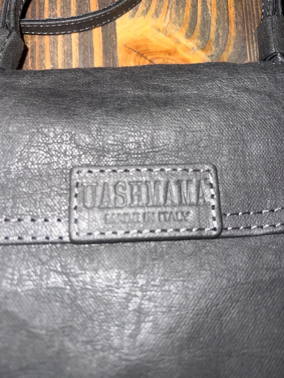 Uashmama Made In Italy Gray Washable Paper Crossbody Handbag 4