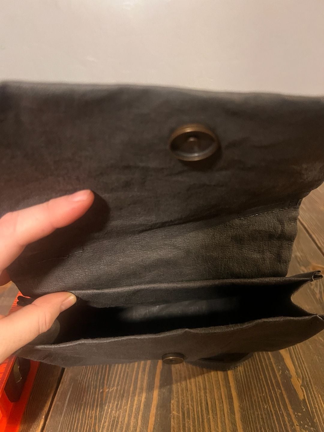 Uashmama Made In Italy Gray Washable Paper Crossbody Handbag 5