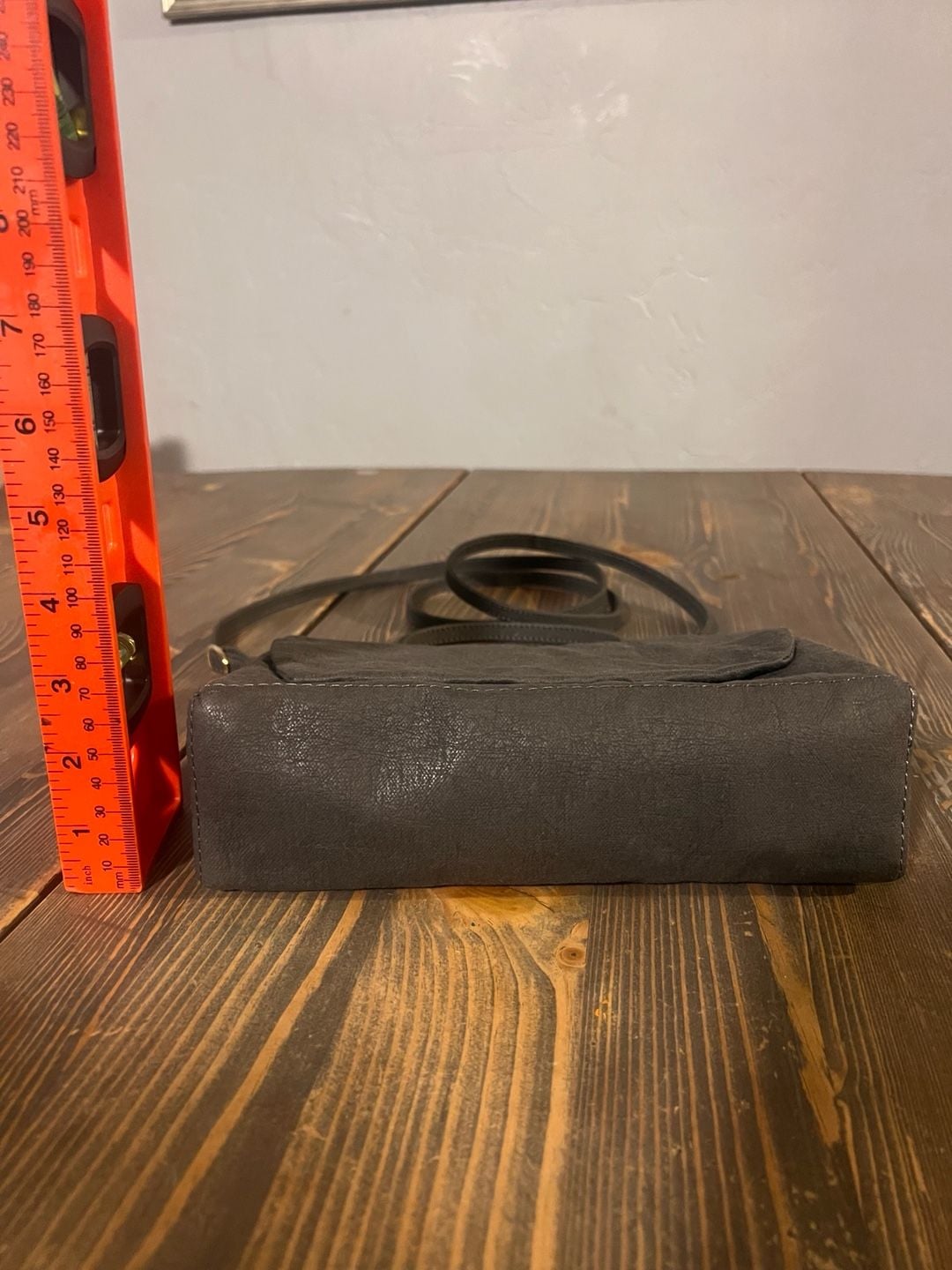 Uashmama Made In Italy Gray Washable Paper Crossbody Handbag 7