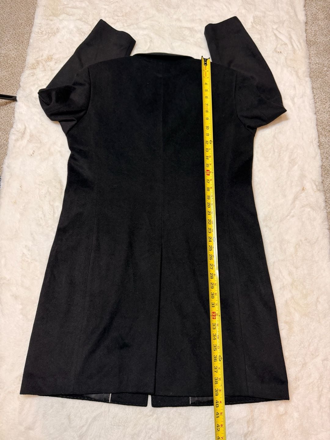 Giorgio Armani Wool Cashmere Overcoat Black 10