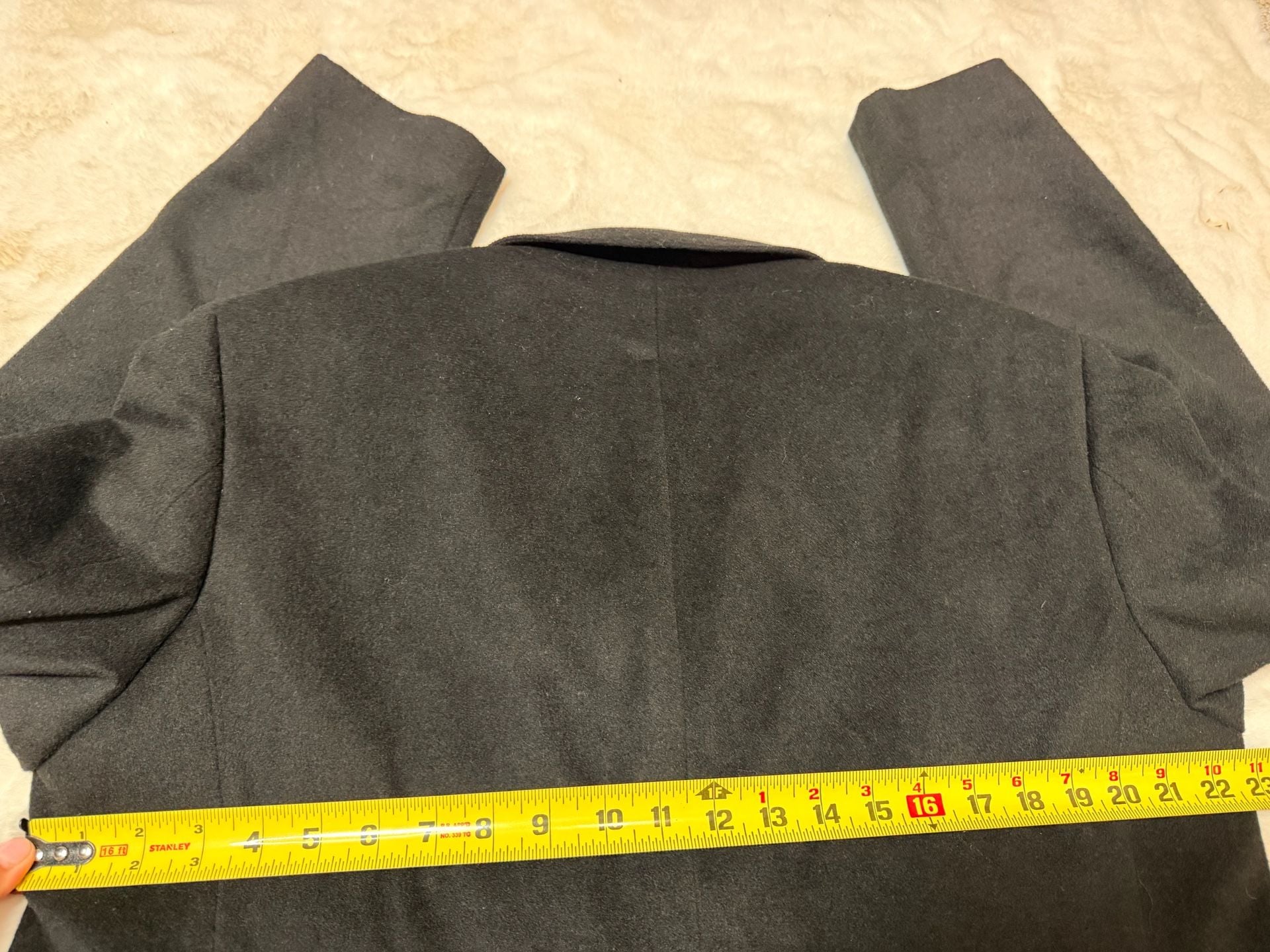Giorgio Armani Wool Cashmere Overcoat Black 11