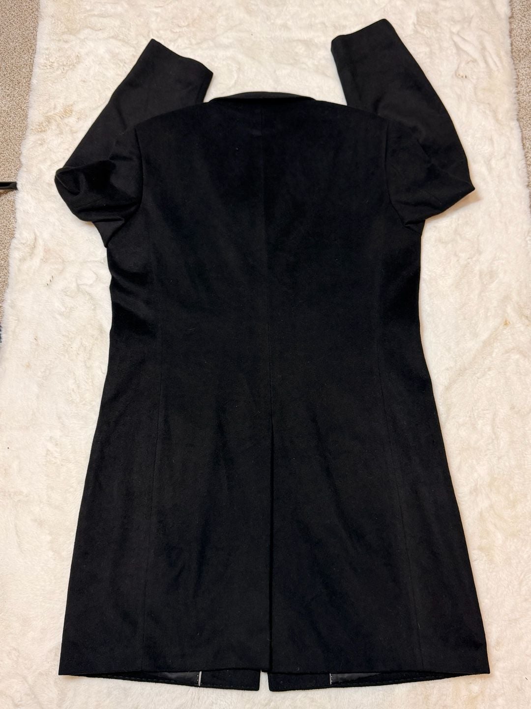 Giorgio Armani Wool Cashmere Overcoat Black 16
