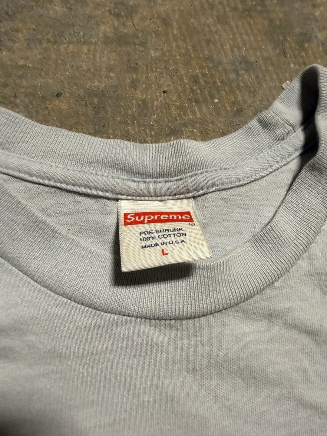Supreme Fine Arts Leda and the Swan T-Shirt Size L Light Blue 5