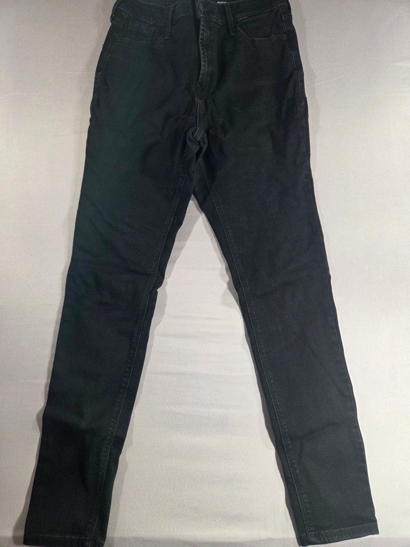 Old Navy Rockstar Jeans Size 8 Black Skinny Denim 2