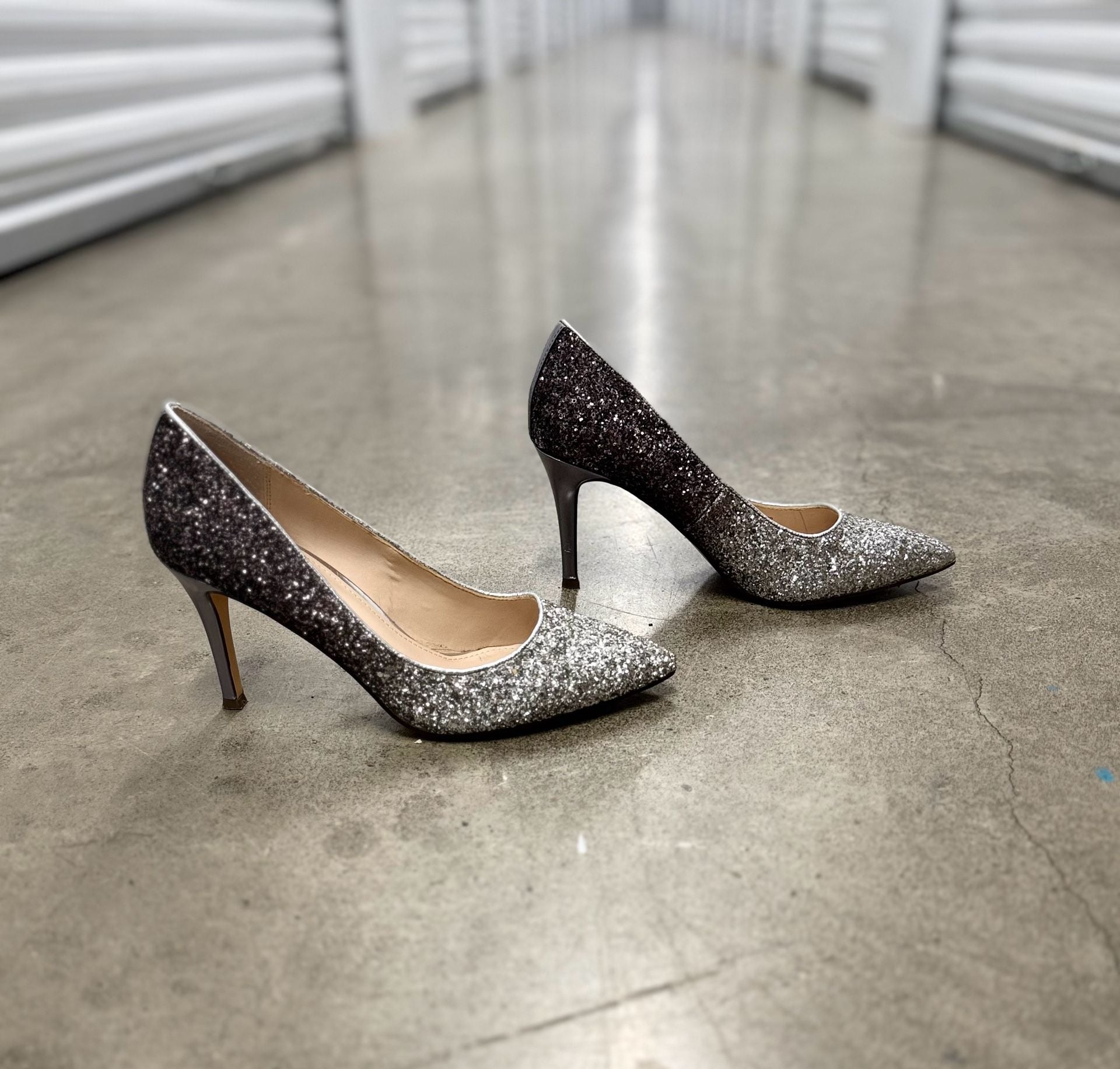 Nina Glitter Ombre Pointed Toe Stiletto Heels 2