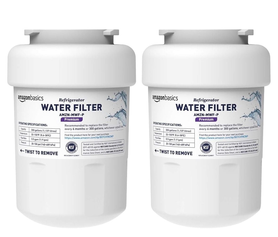 Amazon Basics Refrigerator Water Filter AMZN-MWF-P 2 Pack - OPENED 1
