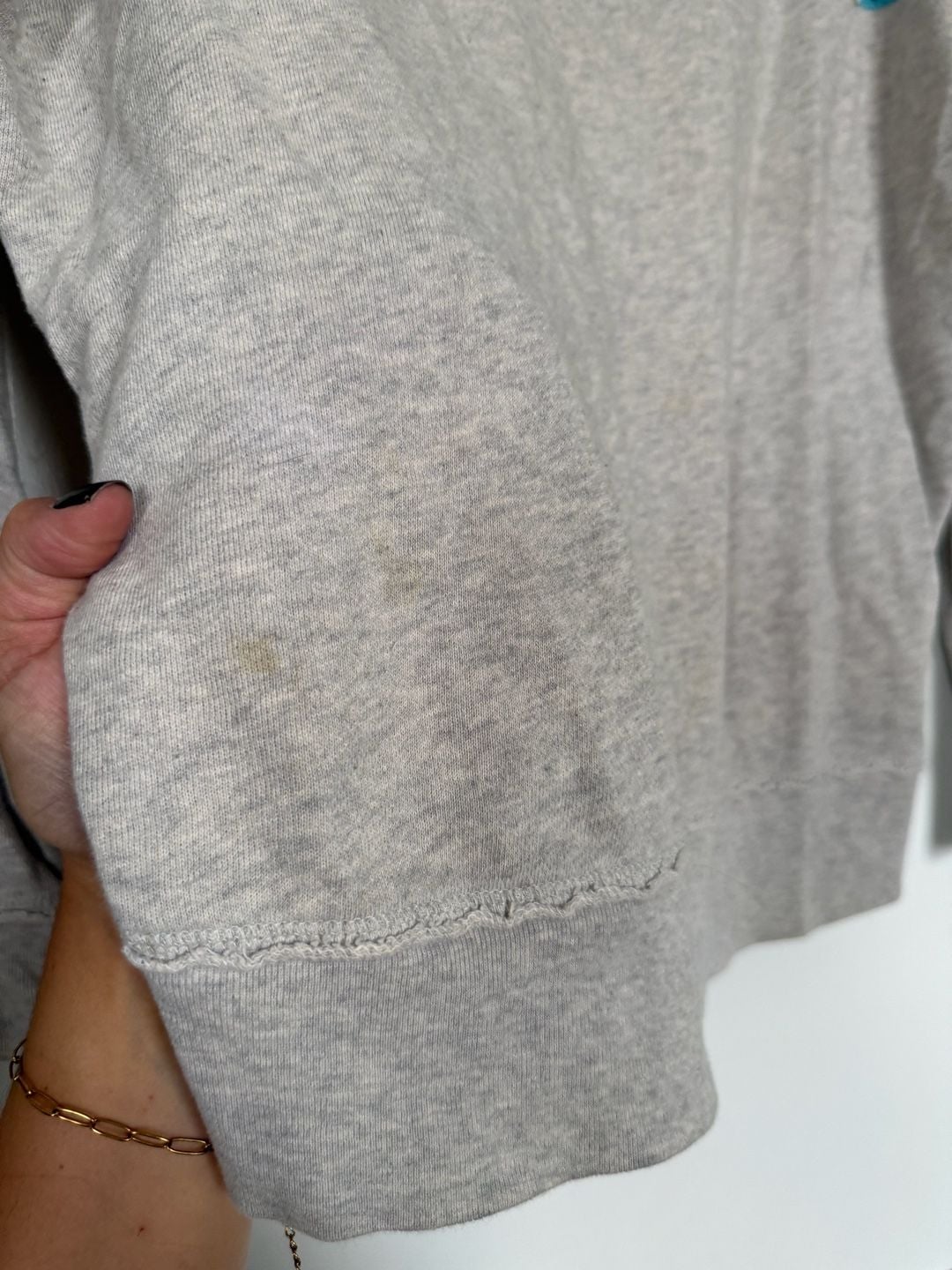 Denim & Supply Ralph Lauren Beaded Skull Sweatshirt Size S Gray 4