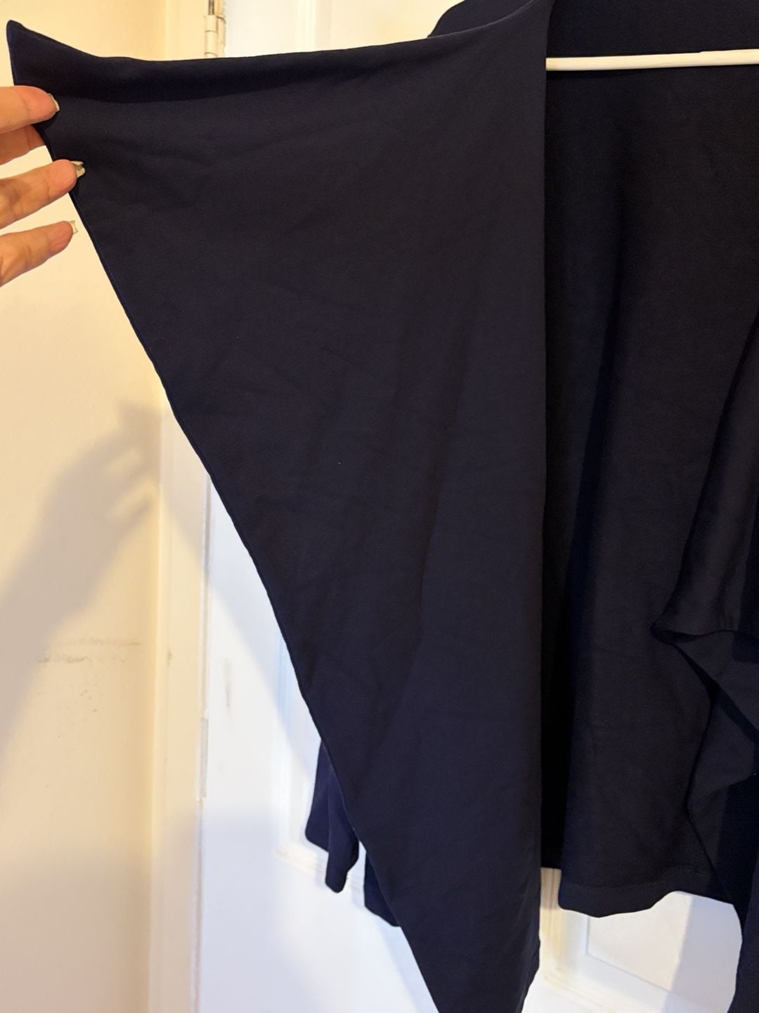 Talbots Open Front Drape Cardigan Black 5