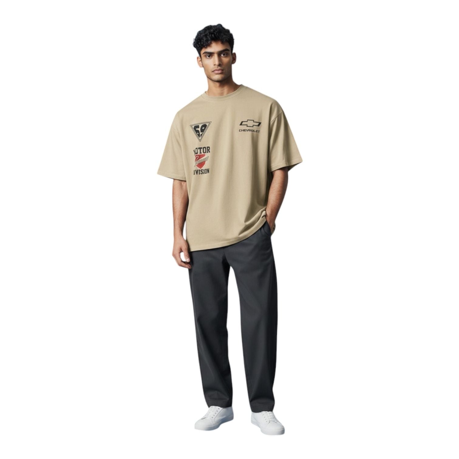 Chemistry Chevrolet Camaro Graphic T-Shirt Size M Tan Cotton 3