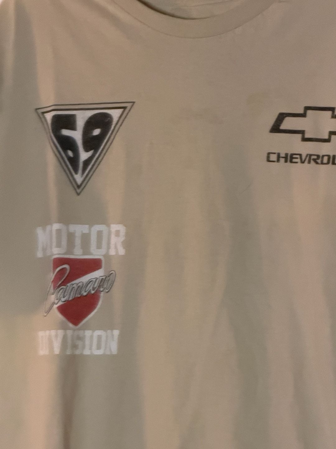 Chemistry Chevrolet Camaro Graphic T-Shirt Size M Tan Cotton 5