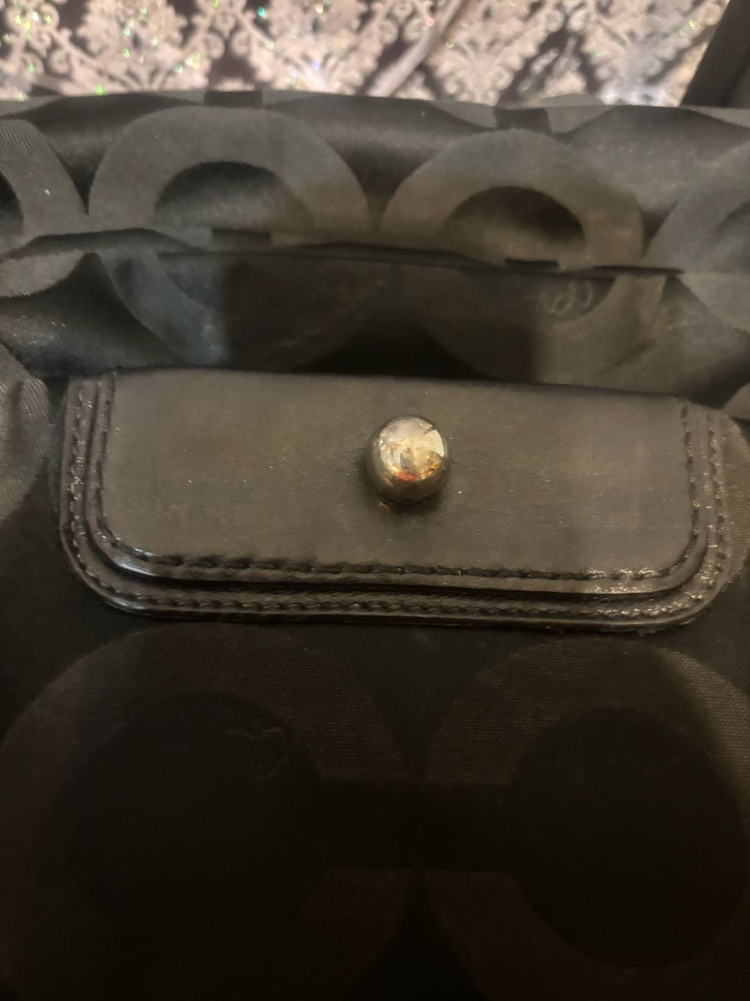 Coach Black Signature C Pop C Monogram Shoulder Bag 9