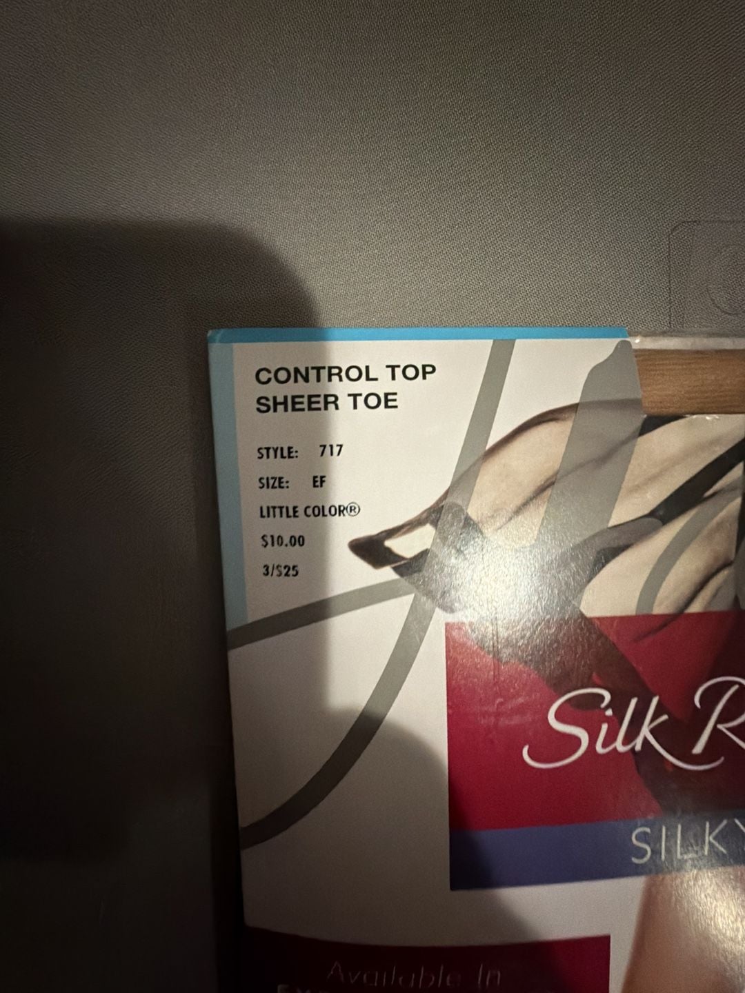 Hanes Silk Reflections Control Top Sheer Toe Size EF Little Color (Z-10) 3
