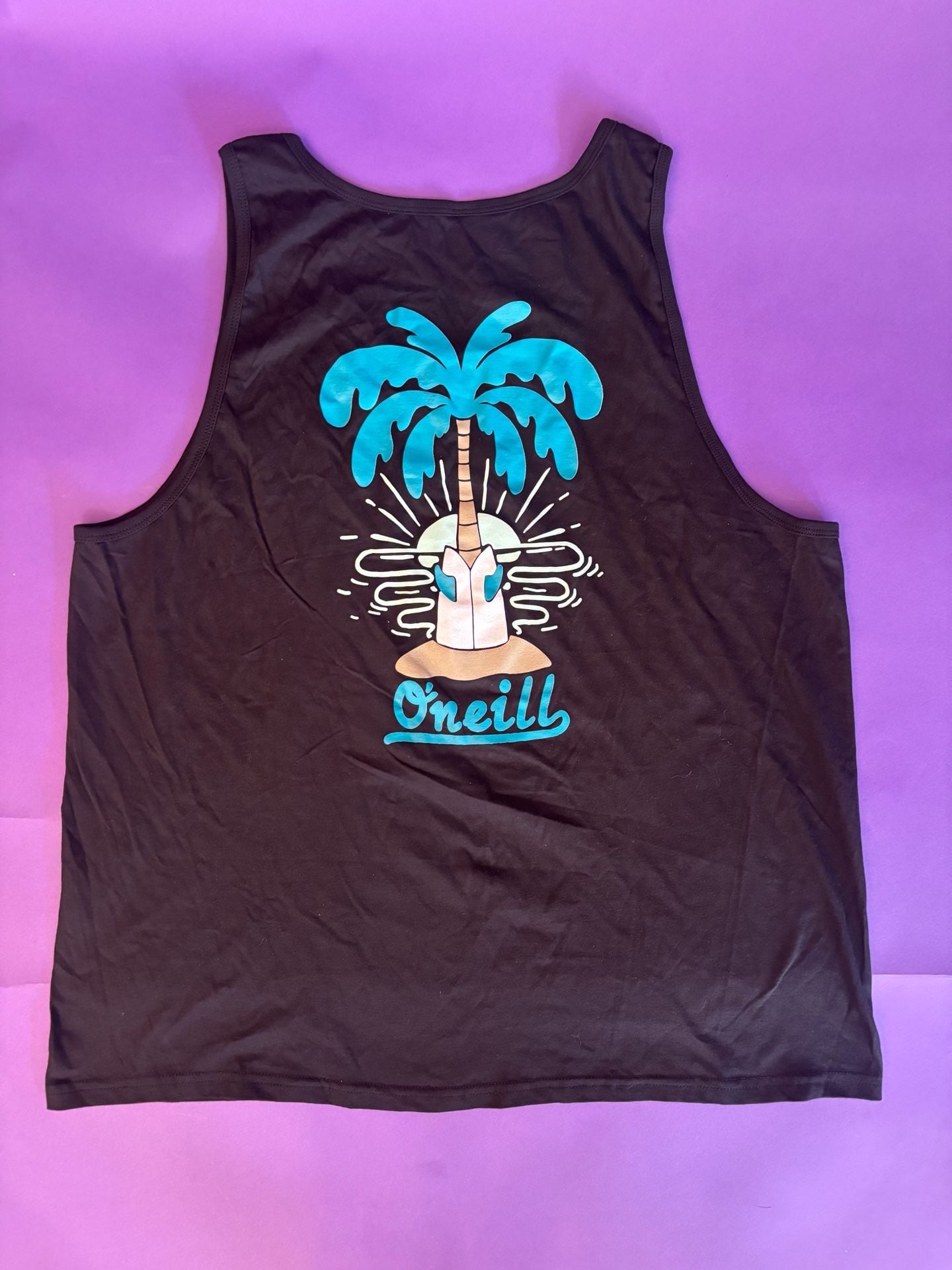 O'Neill Standard Fit Tank Top XX-Large Black Graphic 3