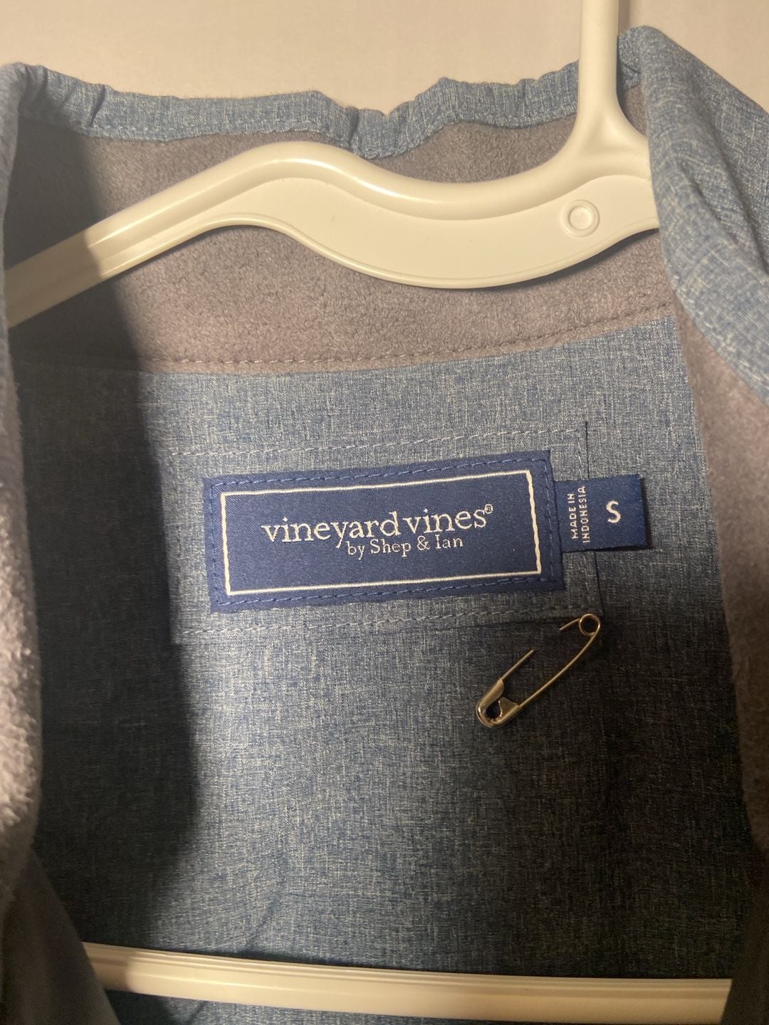 Vineyard Vines Quilted Vest Size Womens S Blue Full Zip 4