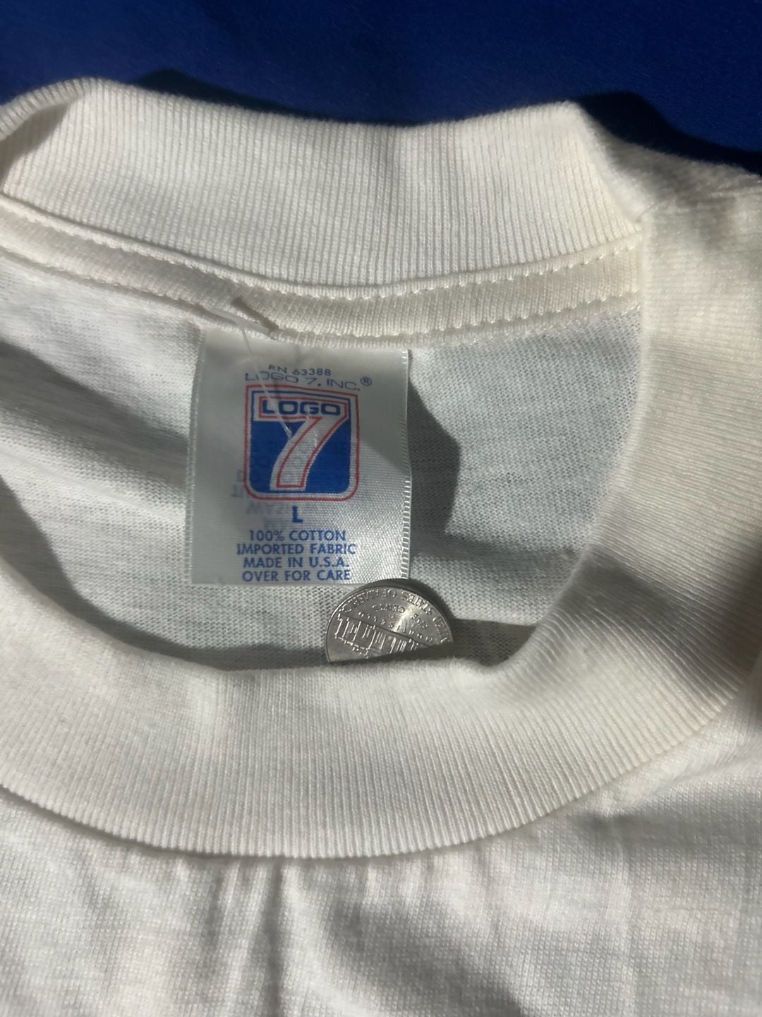 Vintage Logo 7 Nascar 1994 Brickyard 400 Shirt Size L 3