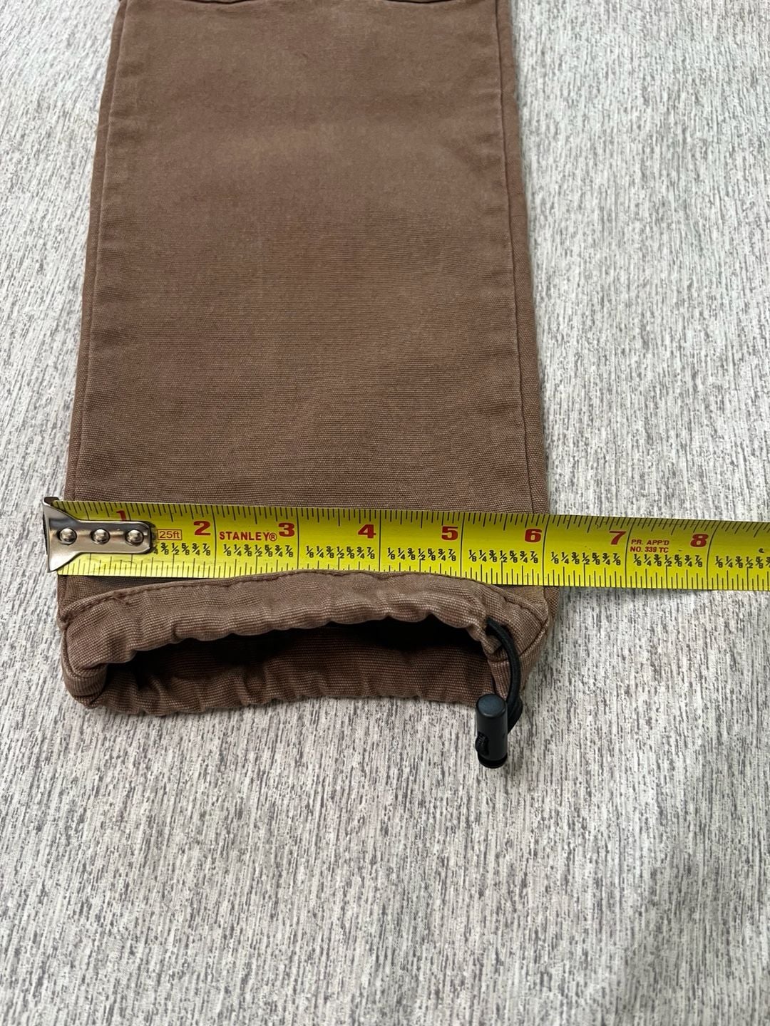 PacSun Slim Cargo Pants Size S Brown Drawstring Cotton Stretch 6
