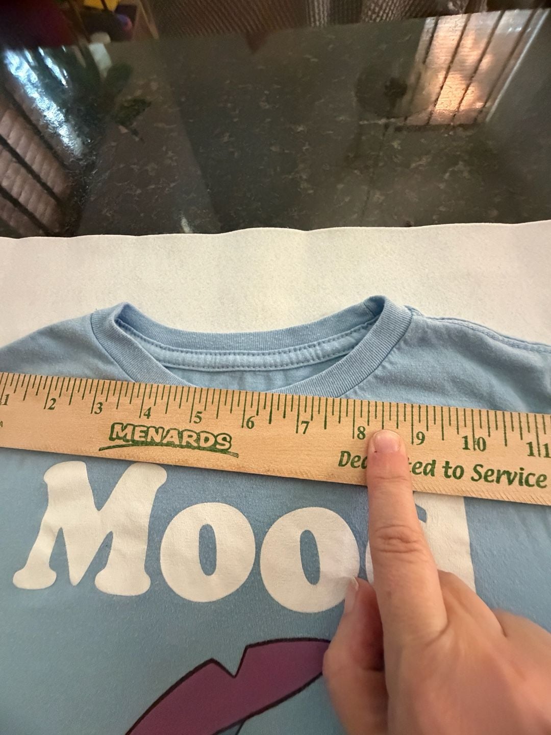 Disney Lilo & Stitch Mood T-Shirt Blue Graphic Tee M 6